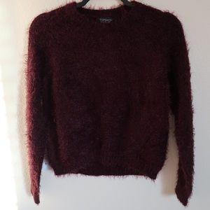 Topshop Dark Red Wine Maroon Sweater
